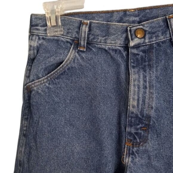 Rustler Size 16 Reg 27x28 Jeans Boys Mens Regular Fit Denim Blue Straight Leg - Picture 4 of 11